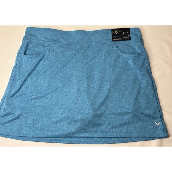 Callaway Women’s L Truesculpt Opti-Dri Vivid Blue Heathered Golf Skort NWTs - Picture 1 of 8